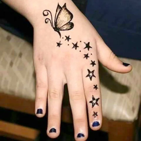 Butterfly Mehndi Designs