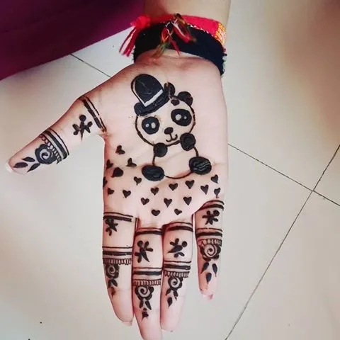 Cartoon & Simple Mehndi Designs for Kids