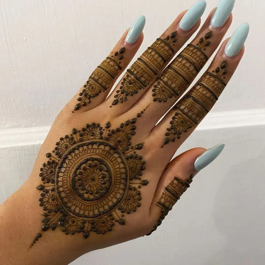 Mehndi design easy and beautiful back hand