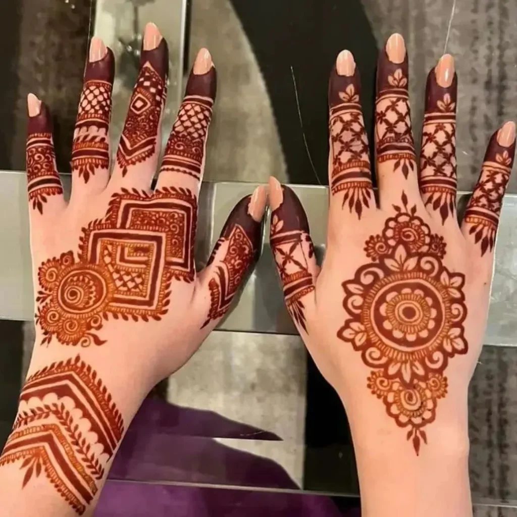Mehndi design easy and beautiful back hand