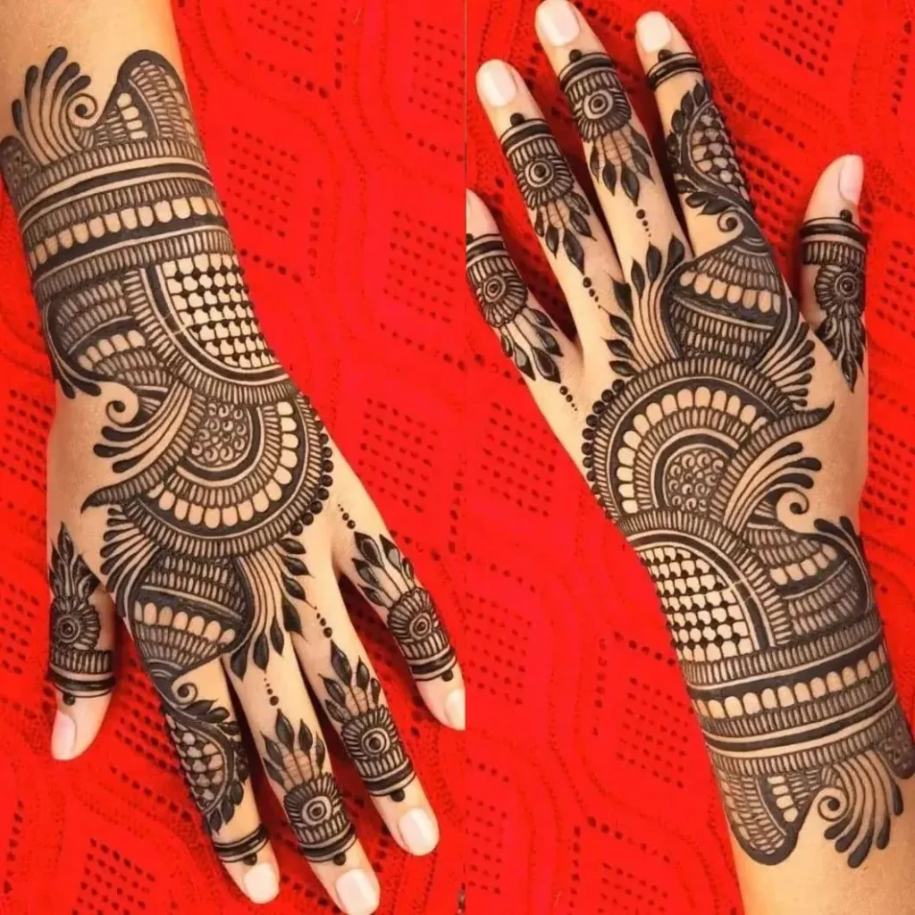 Mehndi design easy and beautiful back hand