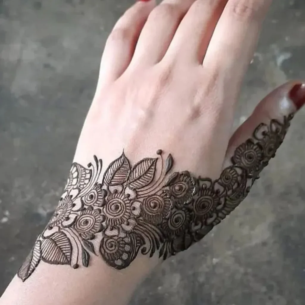 Mehndi design full hand back side