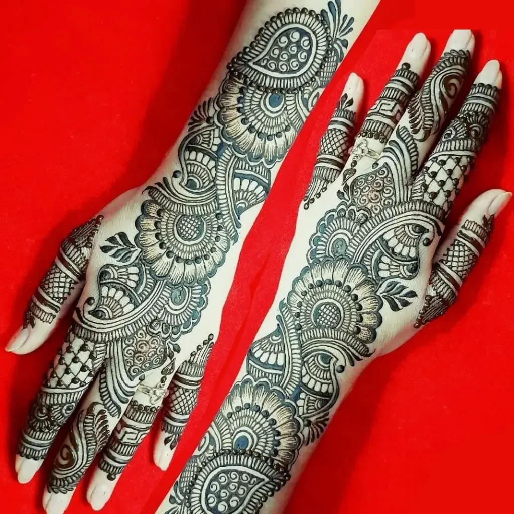 Mehndi design full hand back side