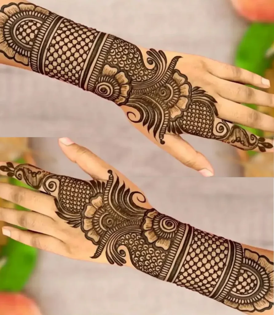 Mehndi design full hand back side 8 | Mehndi Design for Full Hand