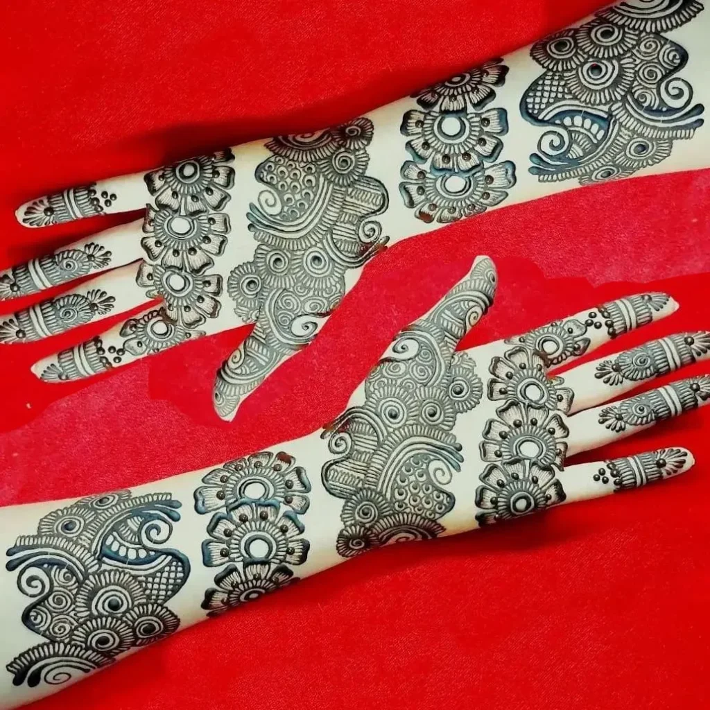 Mehndi design easy and beautiful images front hand