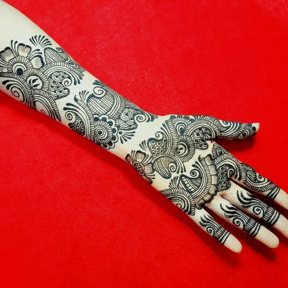 Mehndi design easy and beautiful front hand