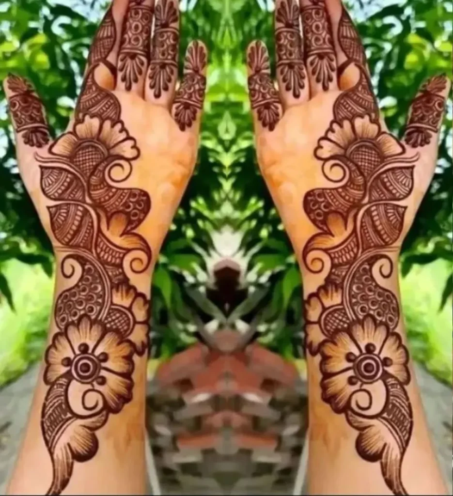 Beautiful Cute Mehndi Design full hand