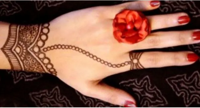 Simple mehndi designs for kids back hand