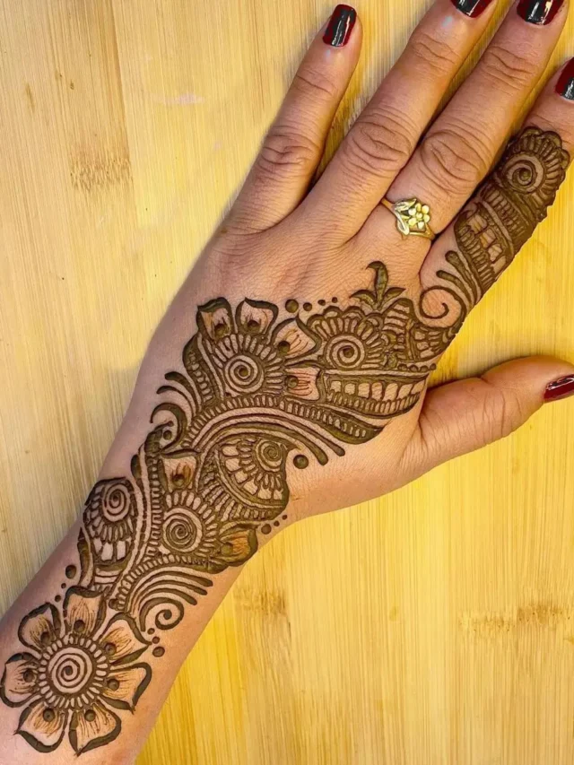 Mehndi design full hand back side