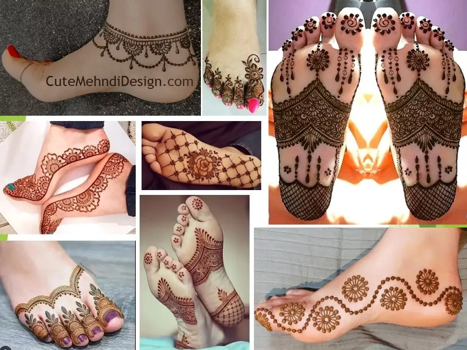 Some Simple and Easy to Apply Mehndi Designs for your Foot