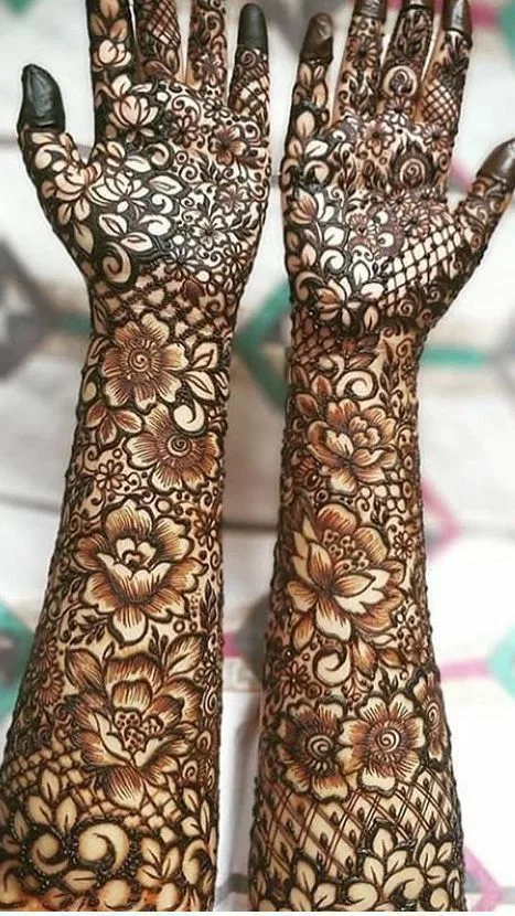 Full Hand Dulhan Mehndi Design