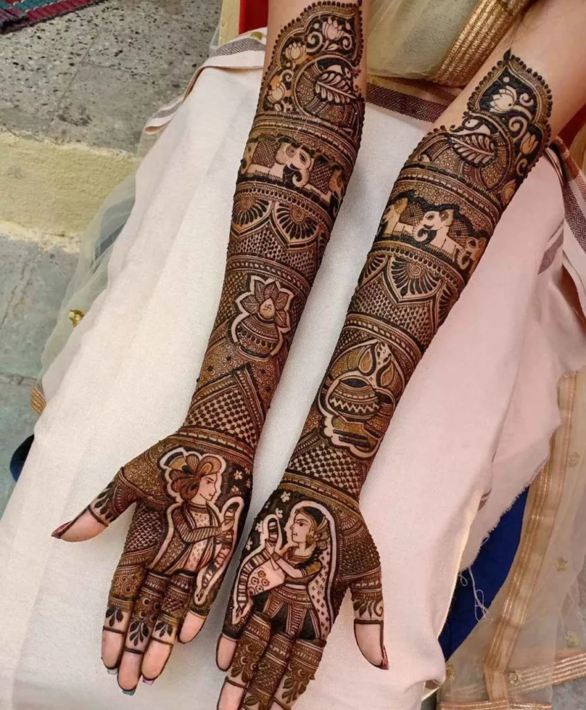 Full Hand Dulhan Mehndi Design