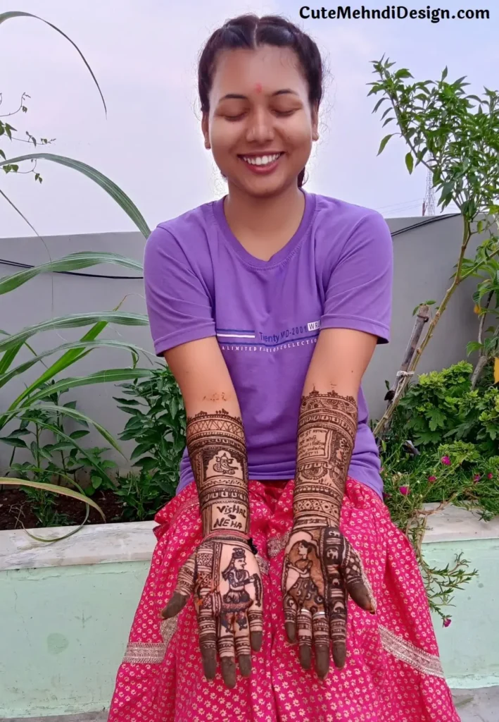 Neha full hand dulhan mehndi design