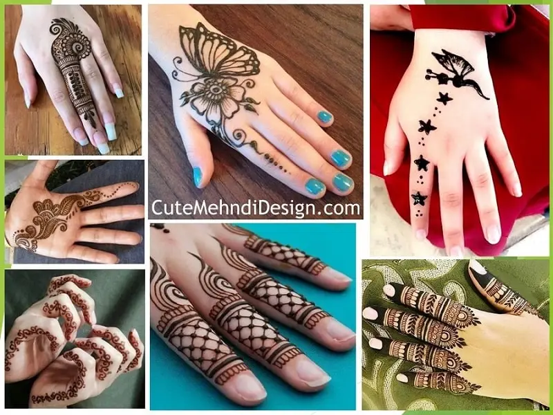 FINGER MEHNDI DESIGN – 50+ SIMPLE AND EASY