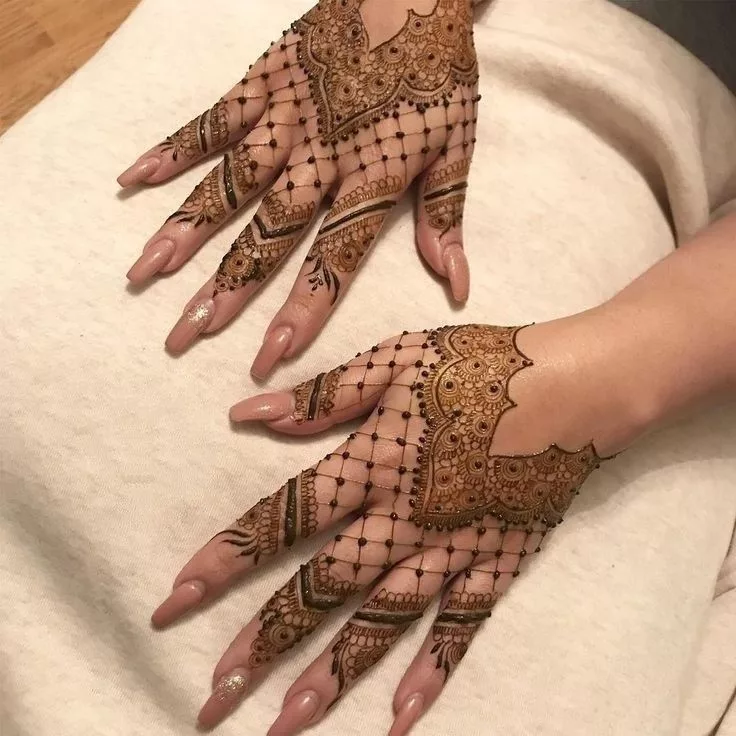 Finger mehndi design both hand easy and beautiful arabic