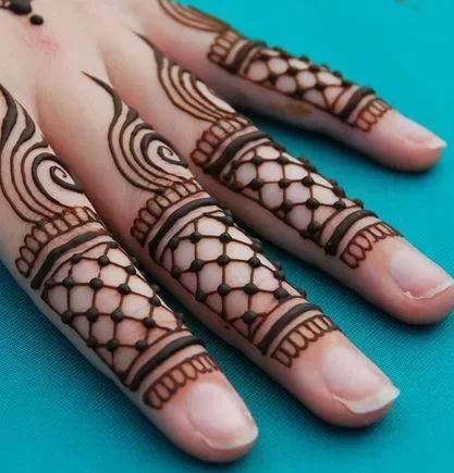 Finger Mehndi Design - Simple and Easy