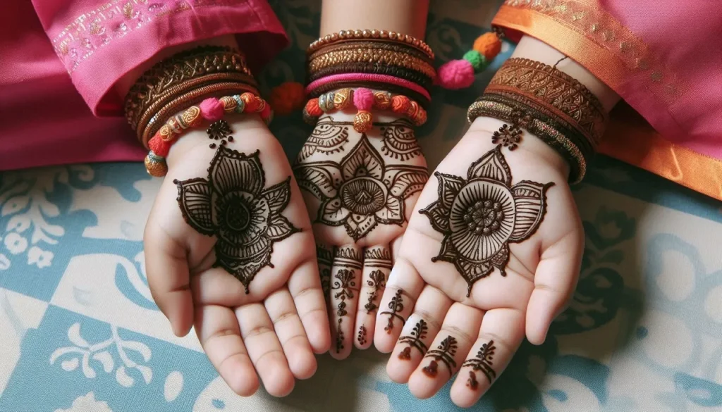 easy mehndi design for raksha bandhan