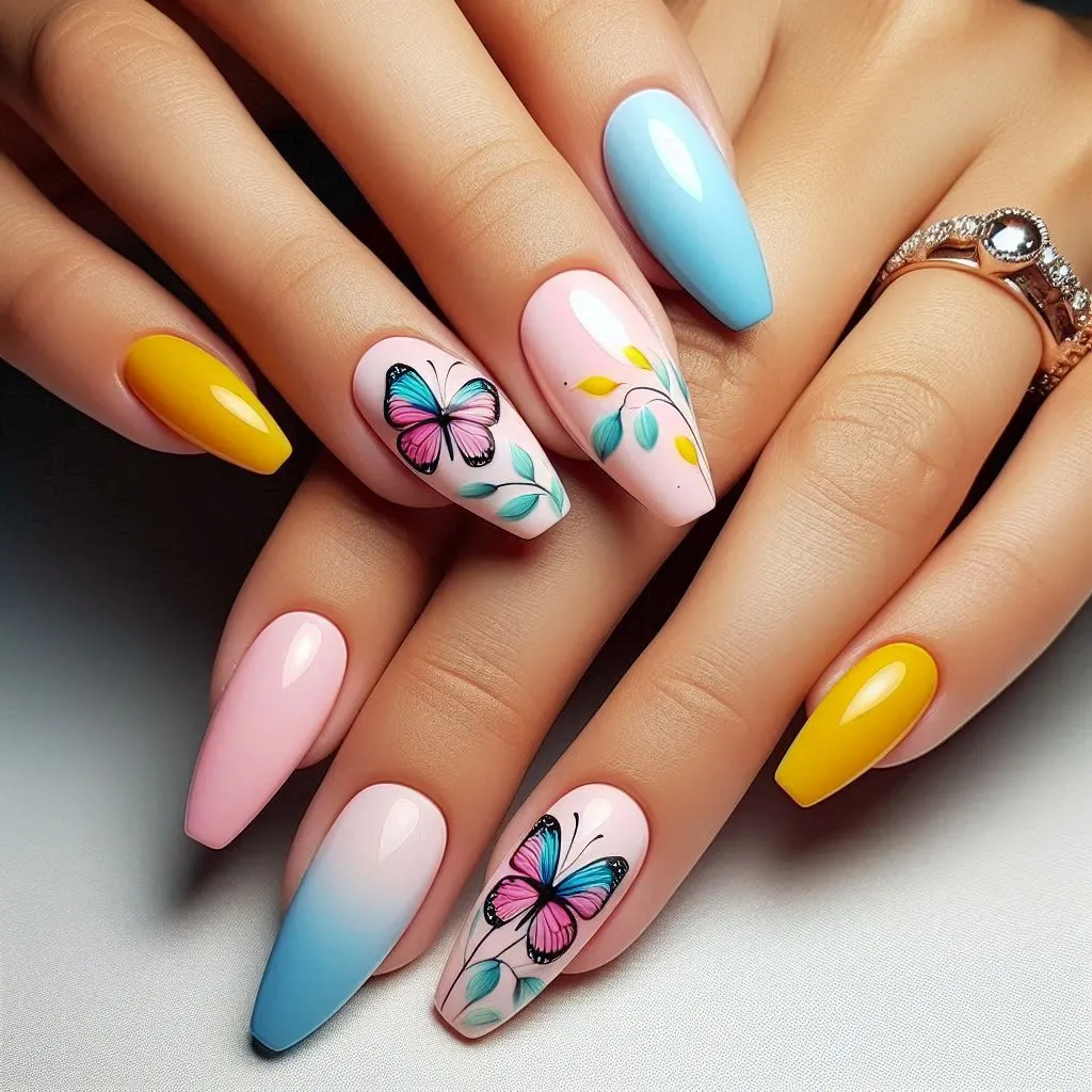 Butterfly Nails Design