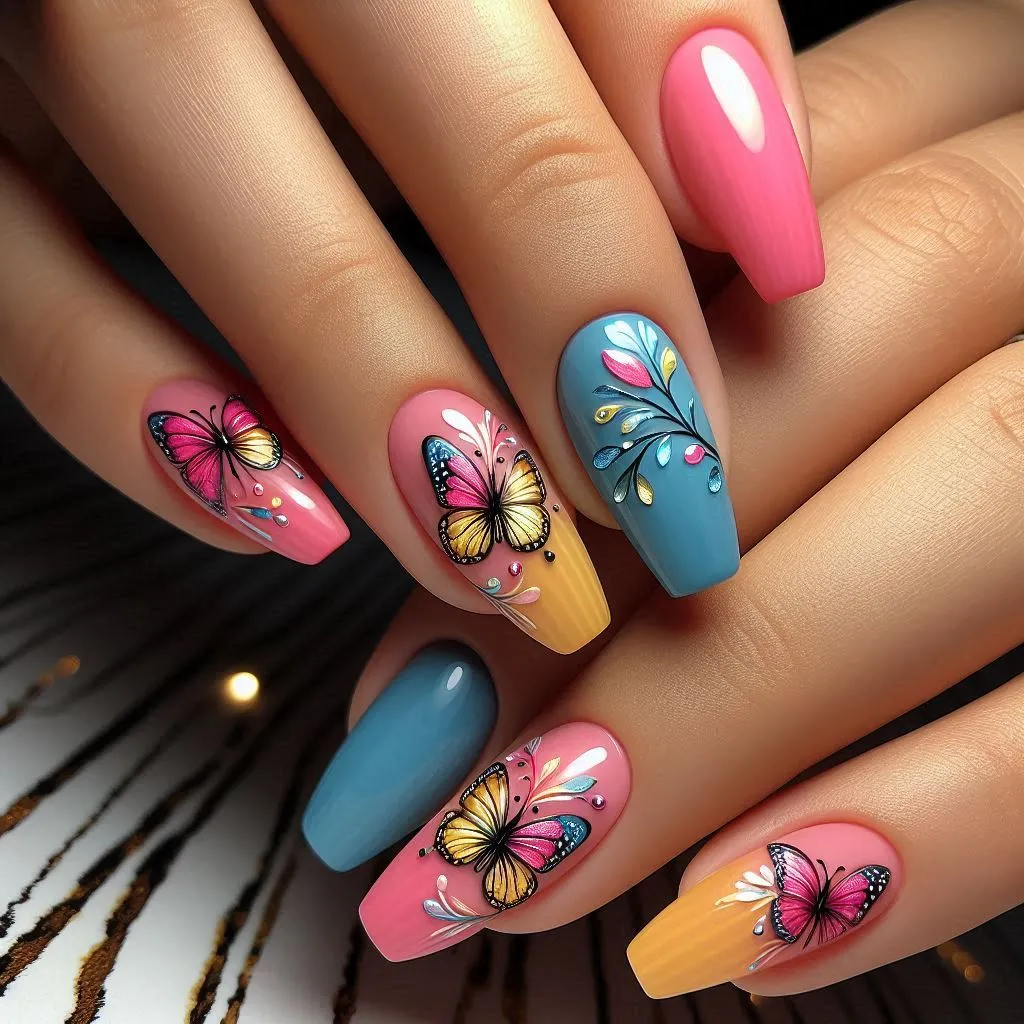 Butterfly Nails Design