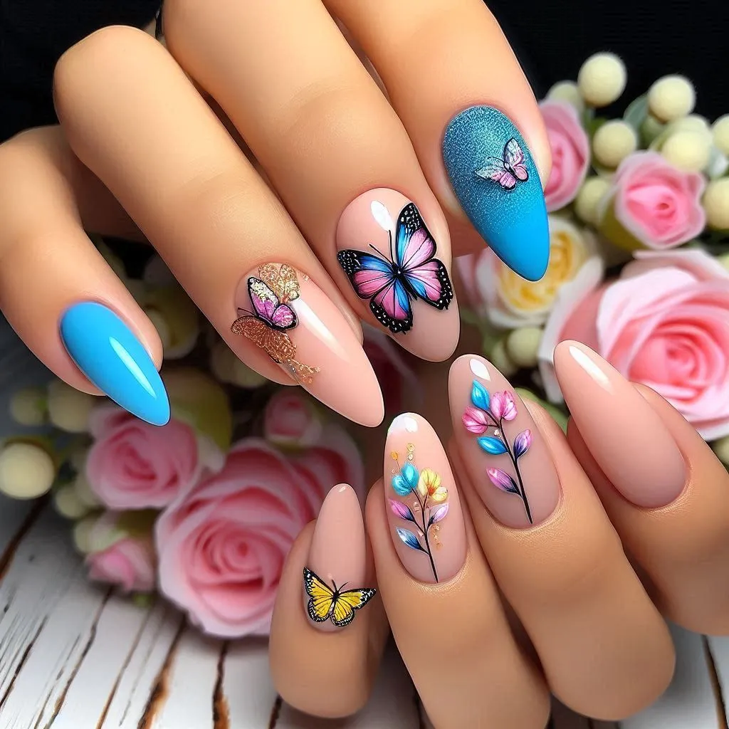 Butterfly Nails Design