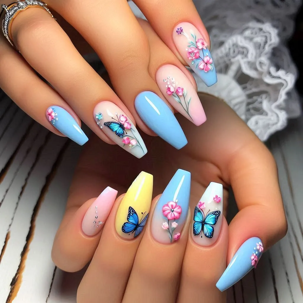Butterfly Nails Design