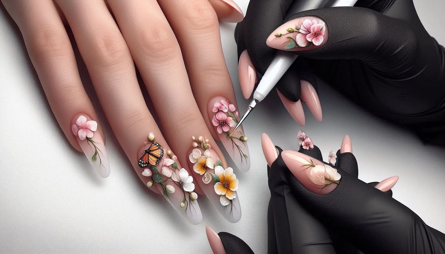 Flowers Nail Designs