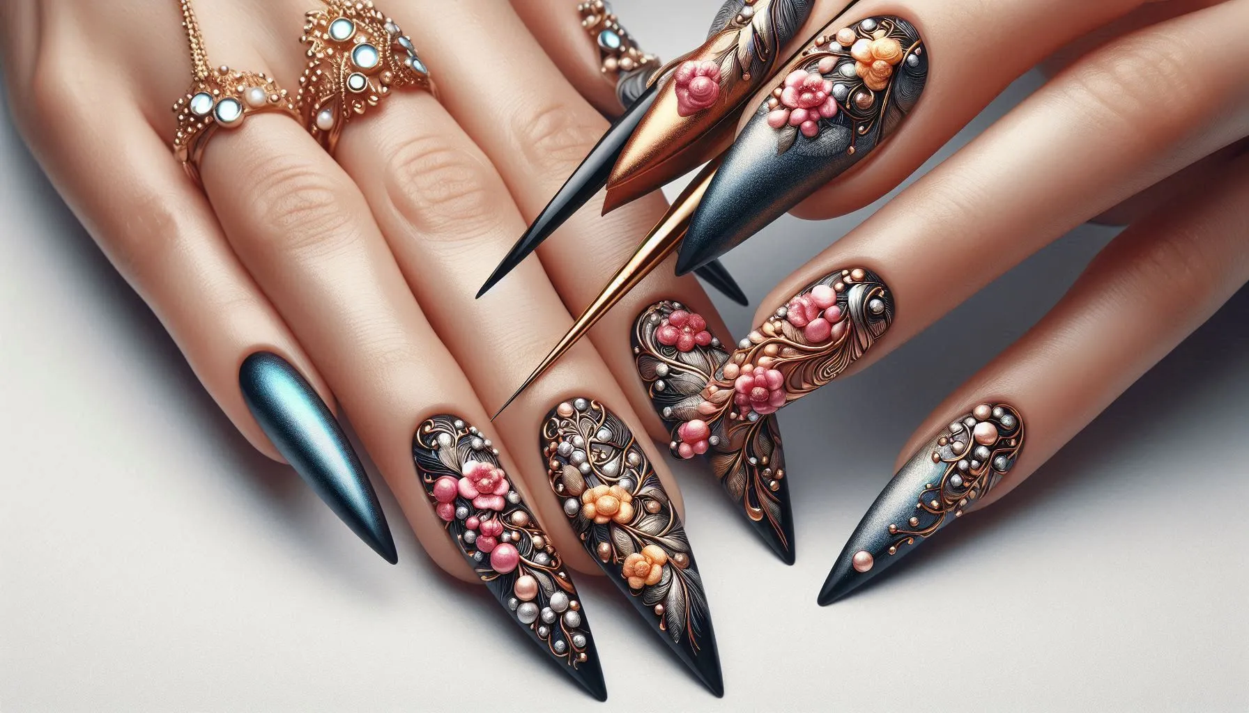 Flowers Nail Designs