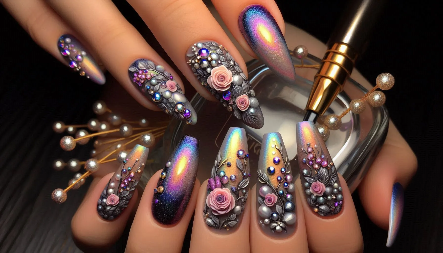 Flowers Nail Designs