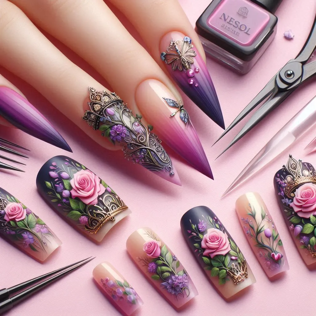 Flowers Nail Designs