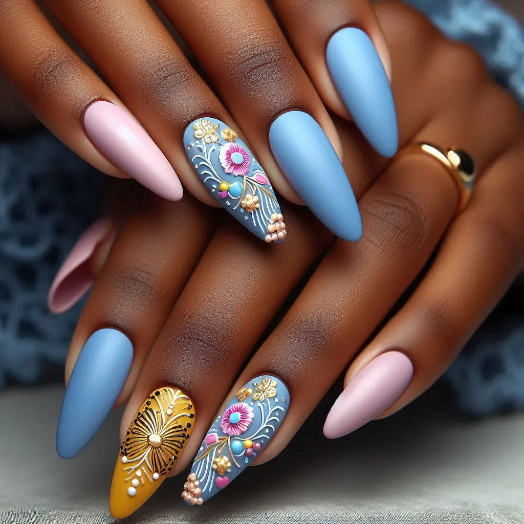 Flowers Nail Designs