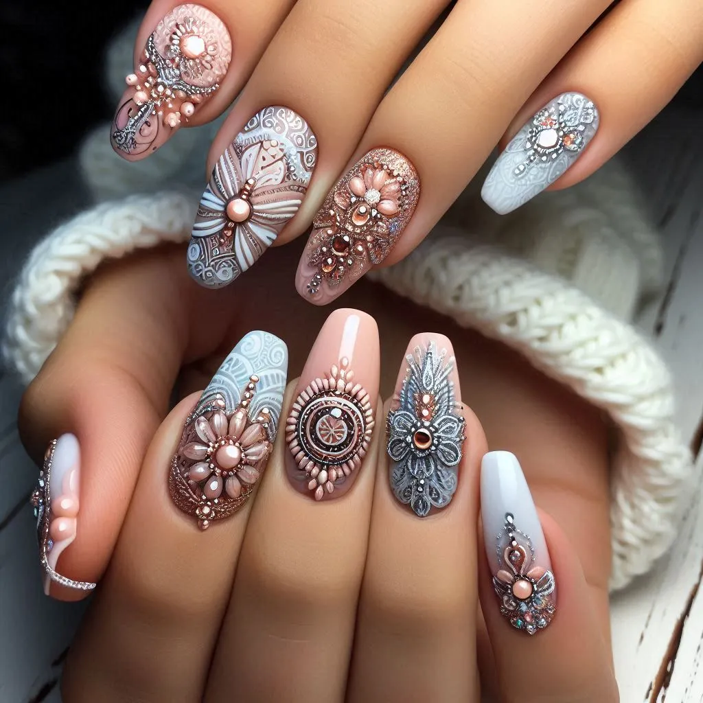 Flowers Nail Designs