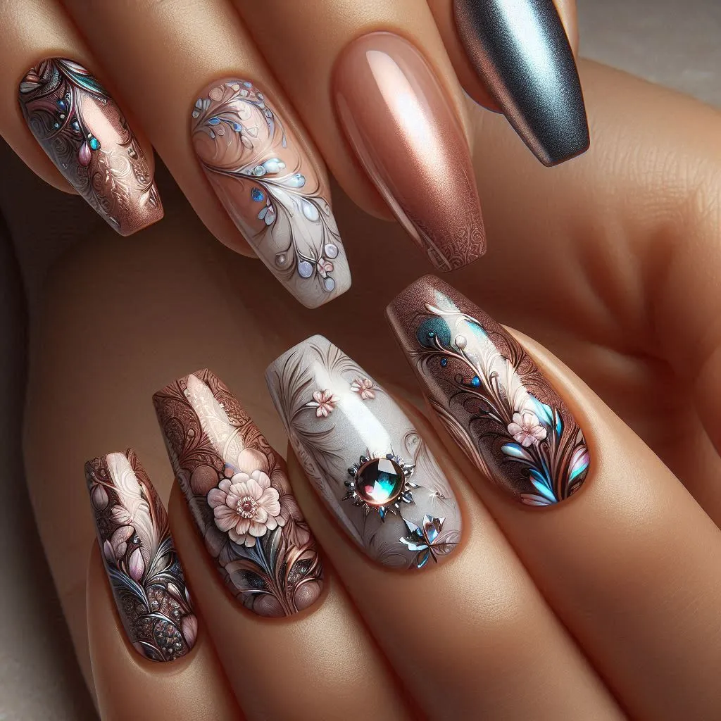 Flowers Nail Designs
