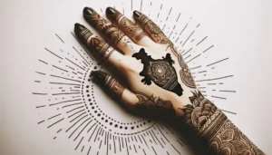 Independence Day Mehndi Design with India map