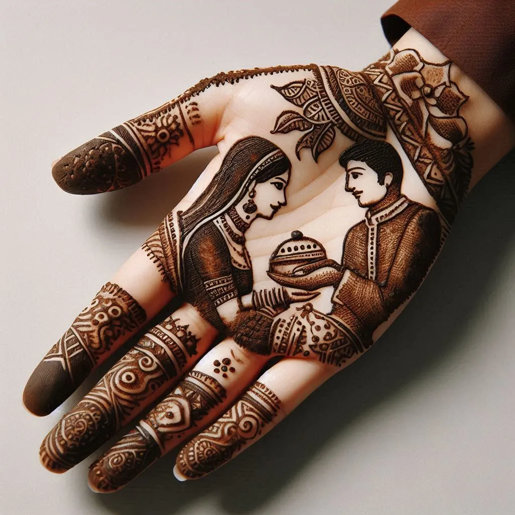 Mehndi Design for Karwa Chauth