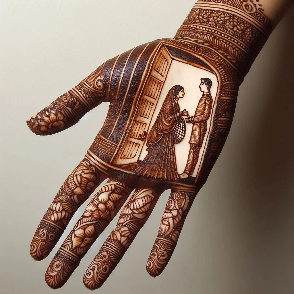 Bridal Mehndi Design for Karwa Chauth