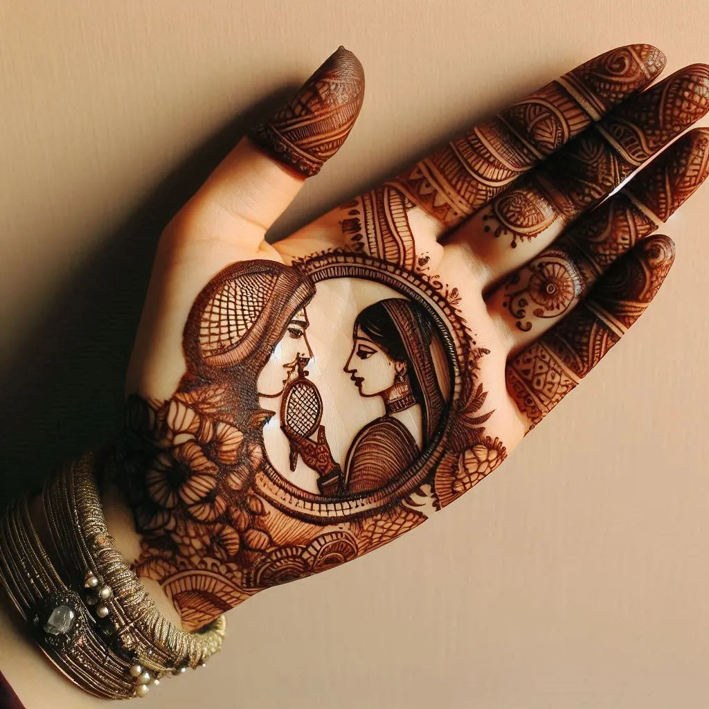 Bridal Mehndi Design for Karwa Chauth