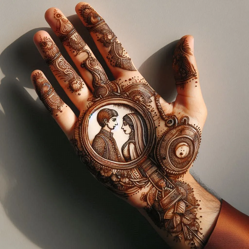 Bridal Mehndi Design for Karwa Chauth