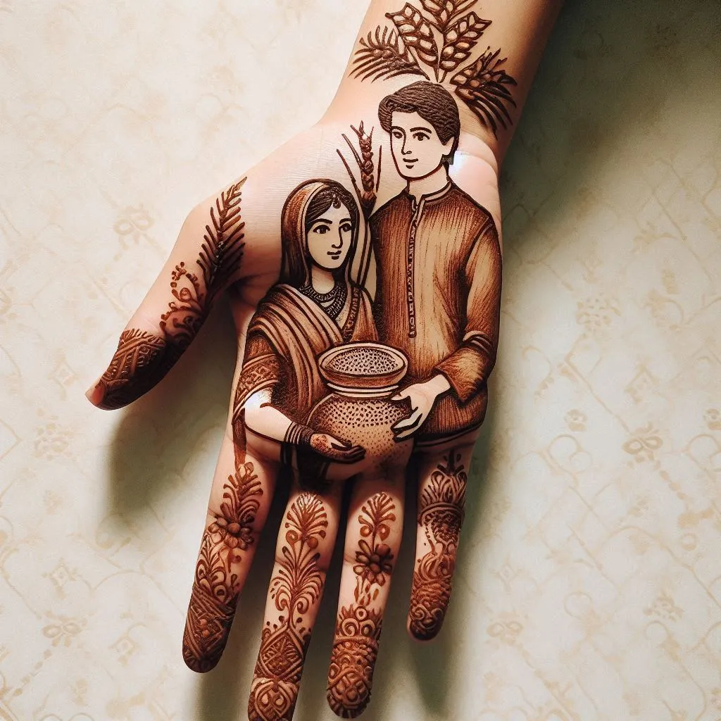 Modern karva chauth mehndi designs