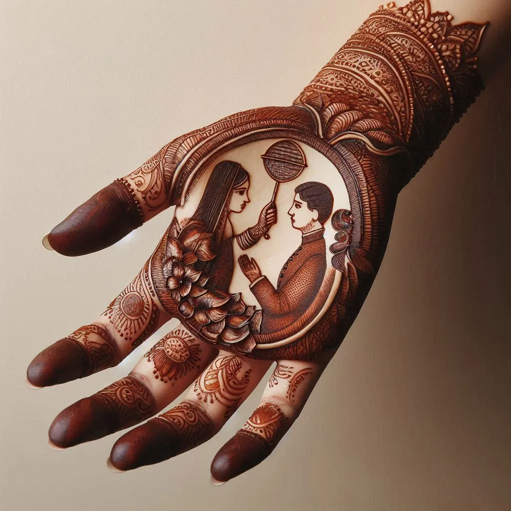 Bridal Mehndi Design for Karwa Chauth