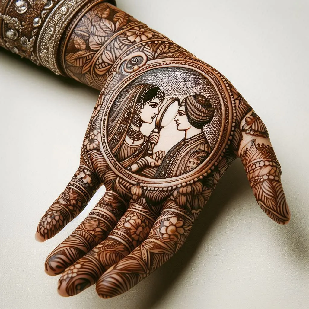 Bridal Mehndi Design for Karwa Chauth