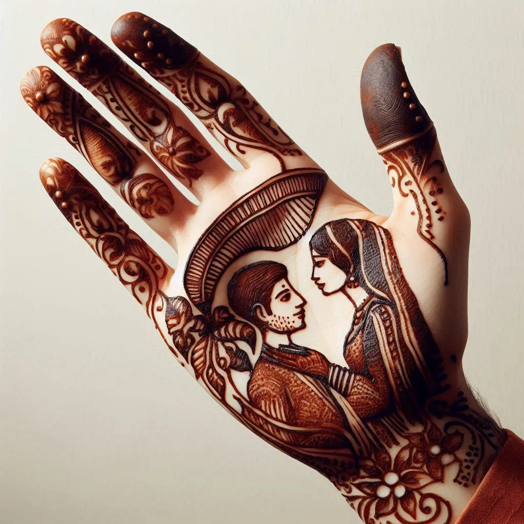 Bridal Mehndi Design for Karwa Chauth