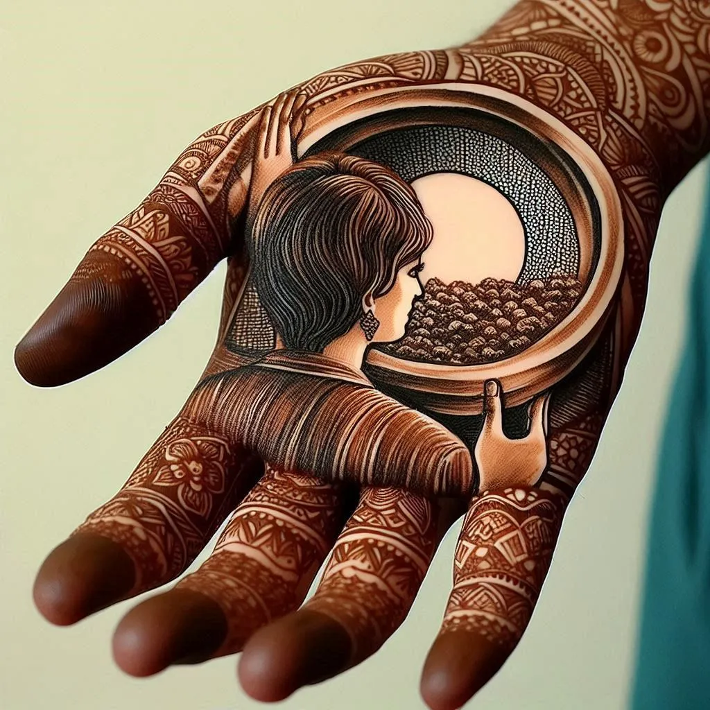 Mehndi Design for Karwa Chauth