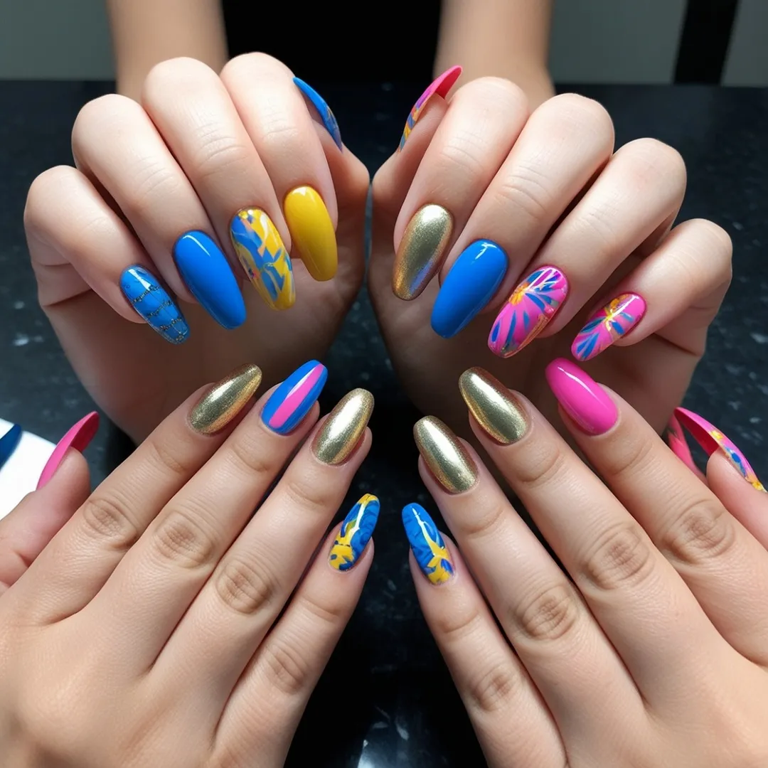 Textured Nails Design