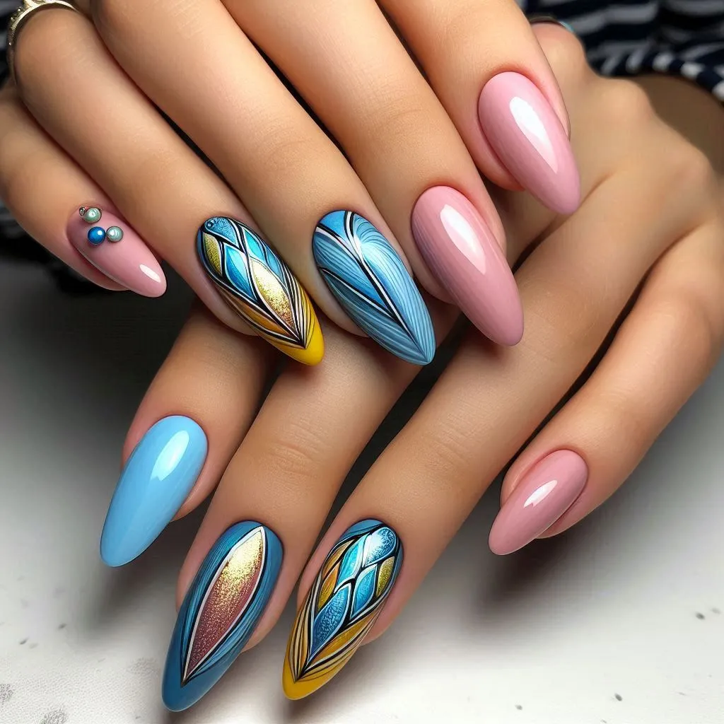 Textured Nails Design