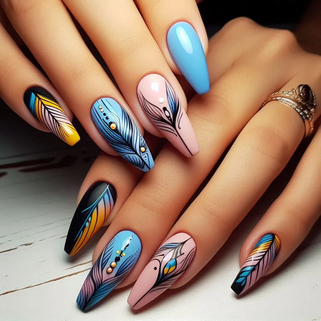 Textured Nails Design