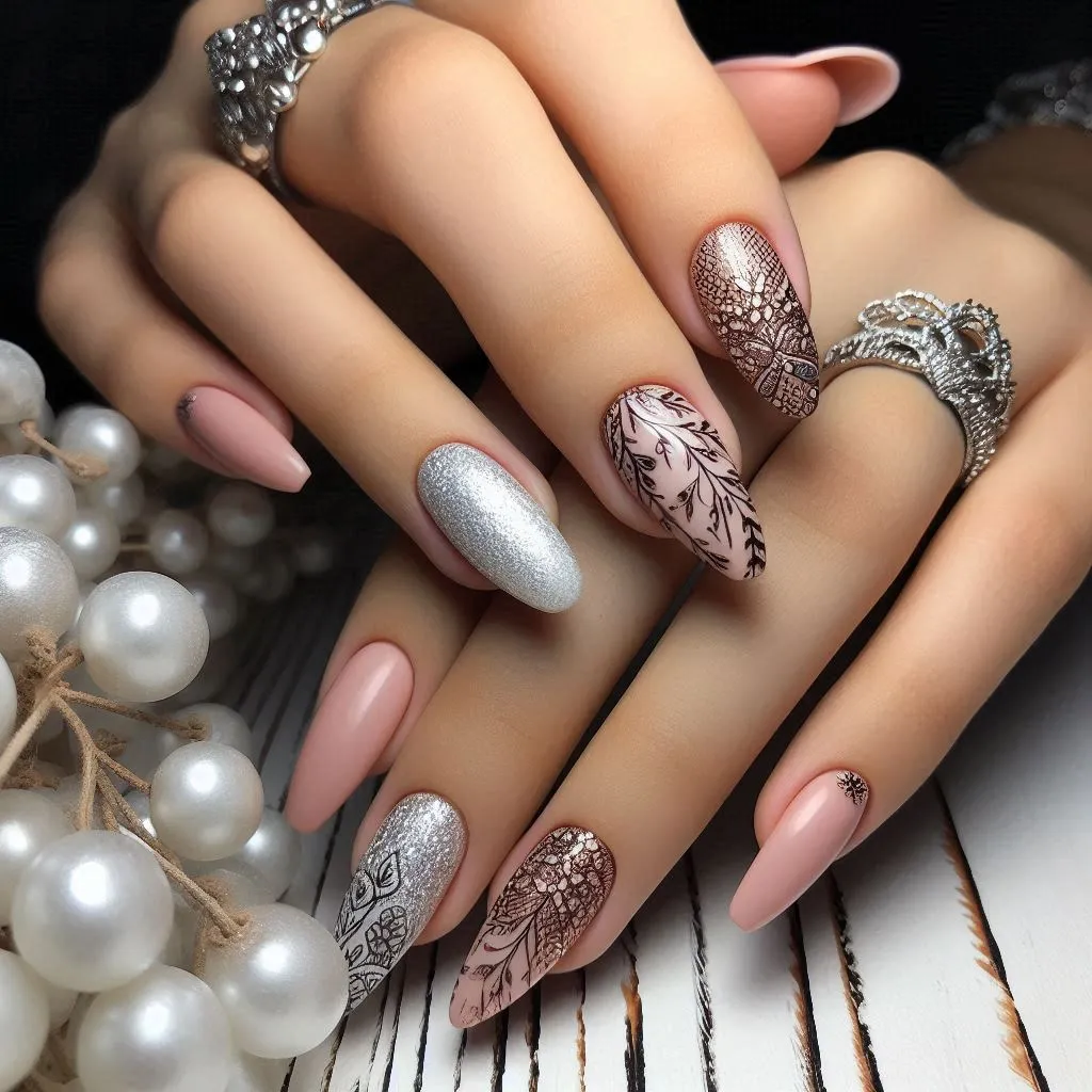 Textured Nails Design